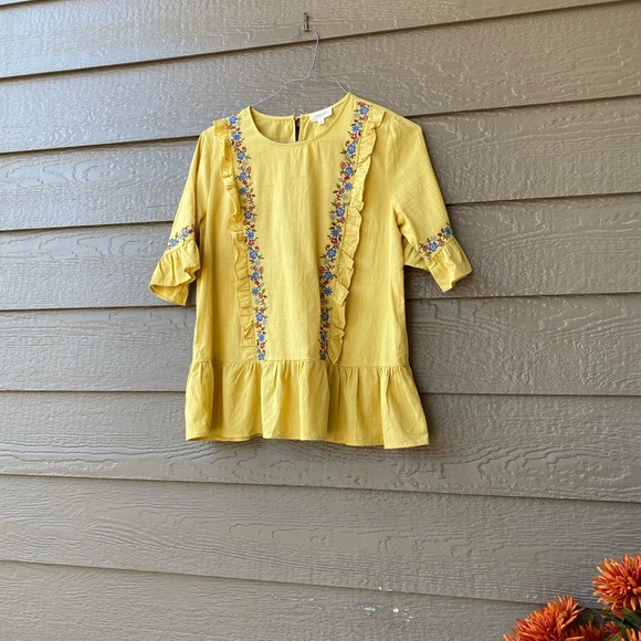 Orange creek Princess Seam Embroidered Top blouse - Picture 14 of 15